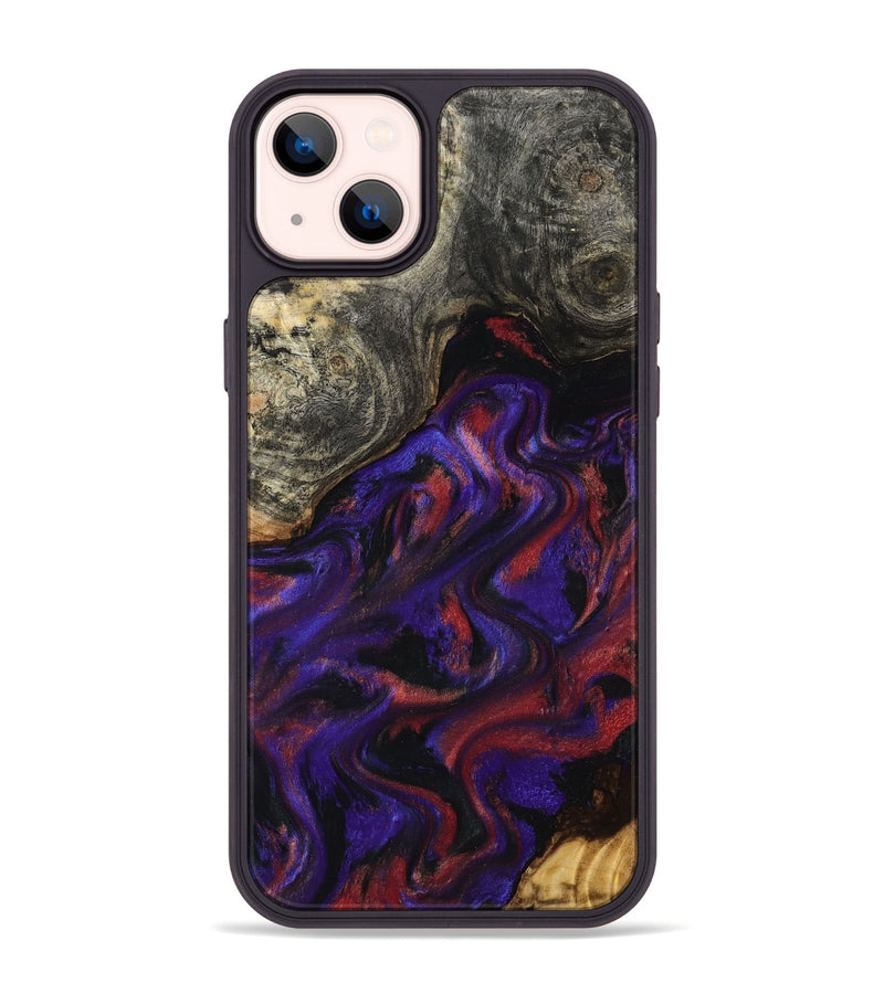 iPhone 14 Plus Wood Phone Case - Yehuda (Purple, 796107)