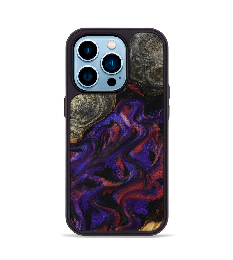 iPhone 14 Pro Wood Phone Case - Yehuda (Purple, 796107)