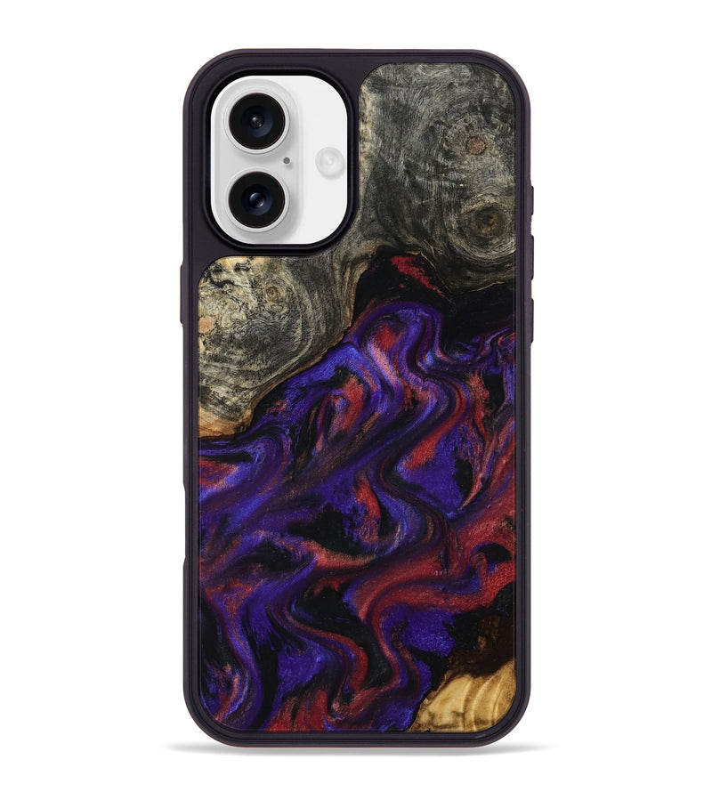 iPhone 16 Plus Wood Phone Case - Yehuda (Purple, 796107)