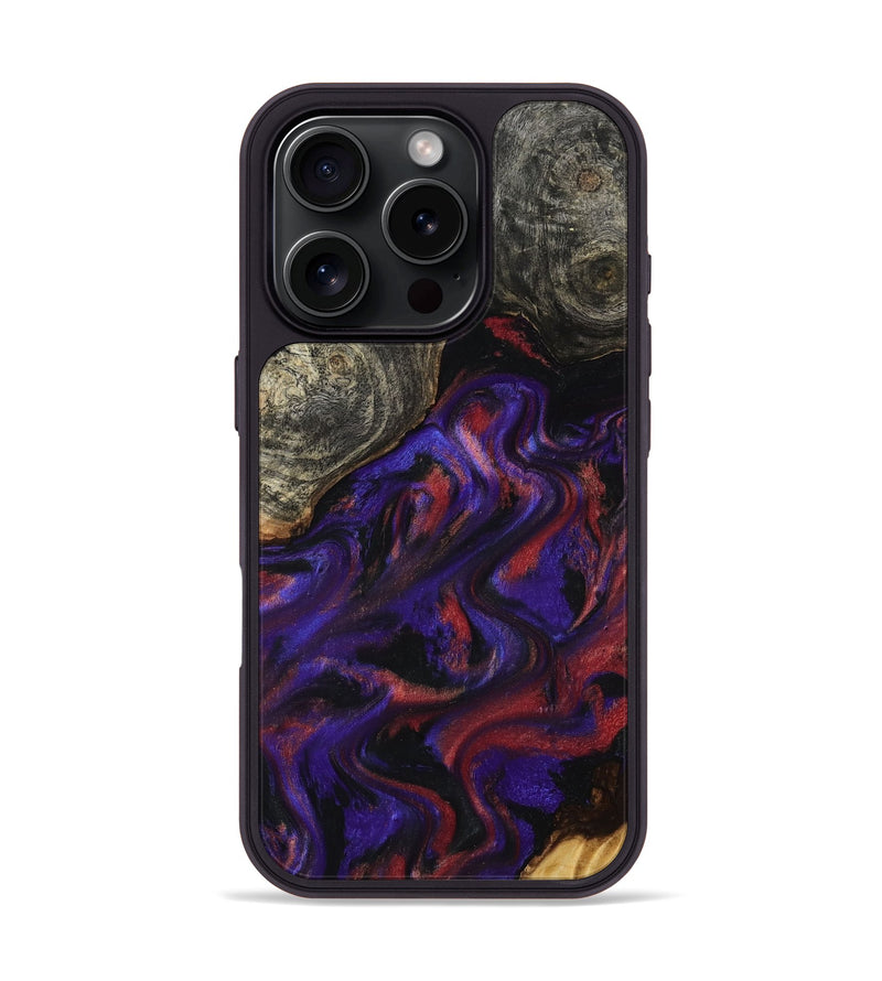 iPhone 16 Pro Wood Phone Case - Yehuda (Purple, 796107)