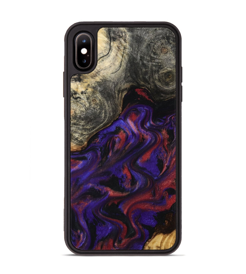 iPhone Xs Max Wood Phone Case - Yehuda (Purple, 796107)