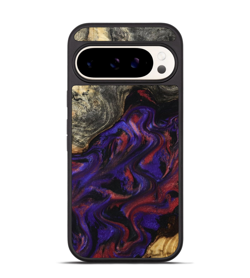 Pixel 9 Wood Phone Case - Yehuda (Purple, 796107)