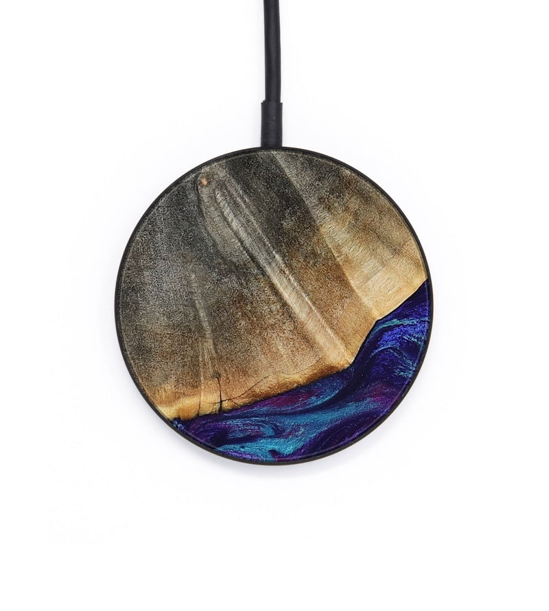 Circle Wood Wireless Charger - Korey (Purple, 796109)