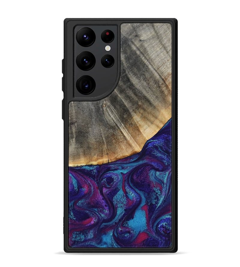 Galaxy S22 Ultra Wood Phone Case - Korey (Purple, 796109)
