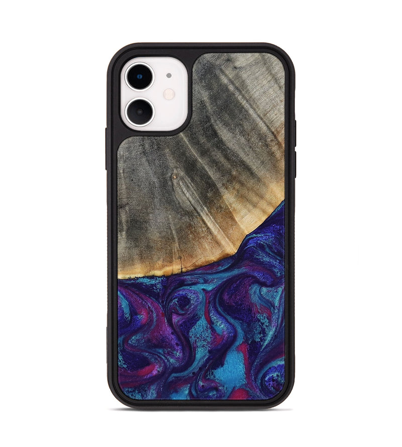 iPhone 11 Wood Phone Case - Korey (Purple, 796109)