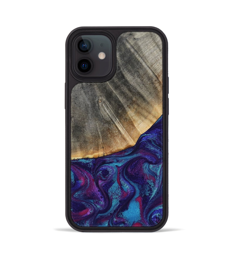 iPhone 12 Wood Phone Case - Korey (Purple, 796109)