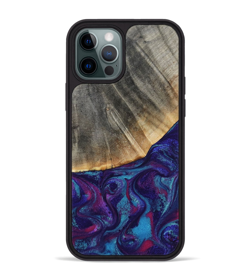 iPhone 12 Pro Max Wood Phone Case - Korey (Purple, 796109)