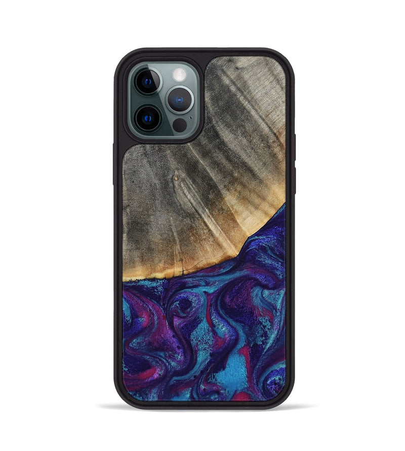 iPhone 12 Pro Wood Phone Case - Korey (Purple, 796109)