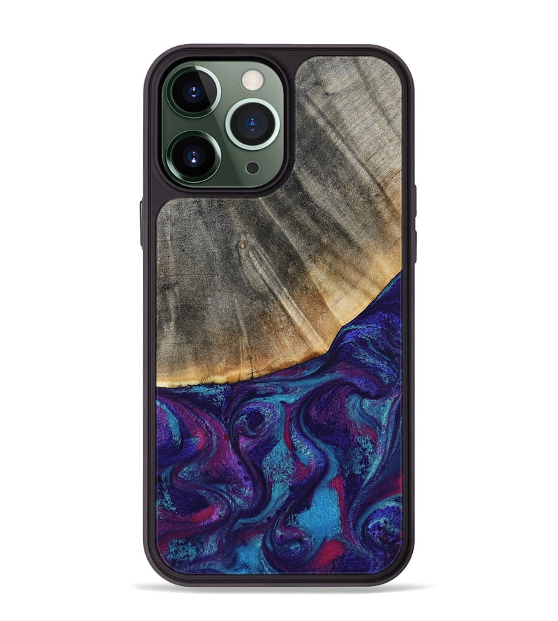 iPhone 13 Pro Max Wood Phone Case - Korey (Purple, 796109)