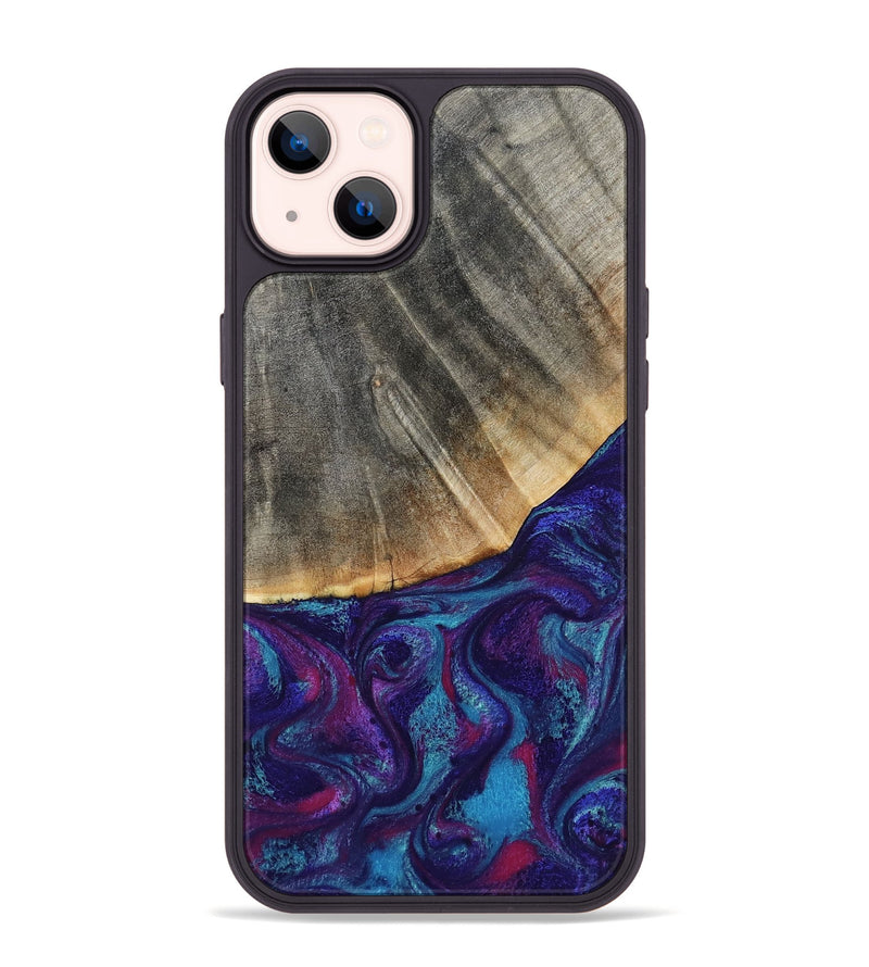iPhone 14 Plus Wood Phone Case - Korey (Purple, 796109)