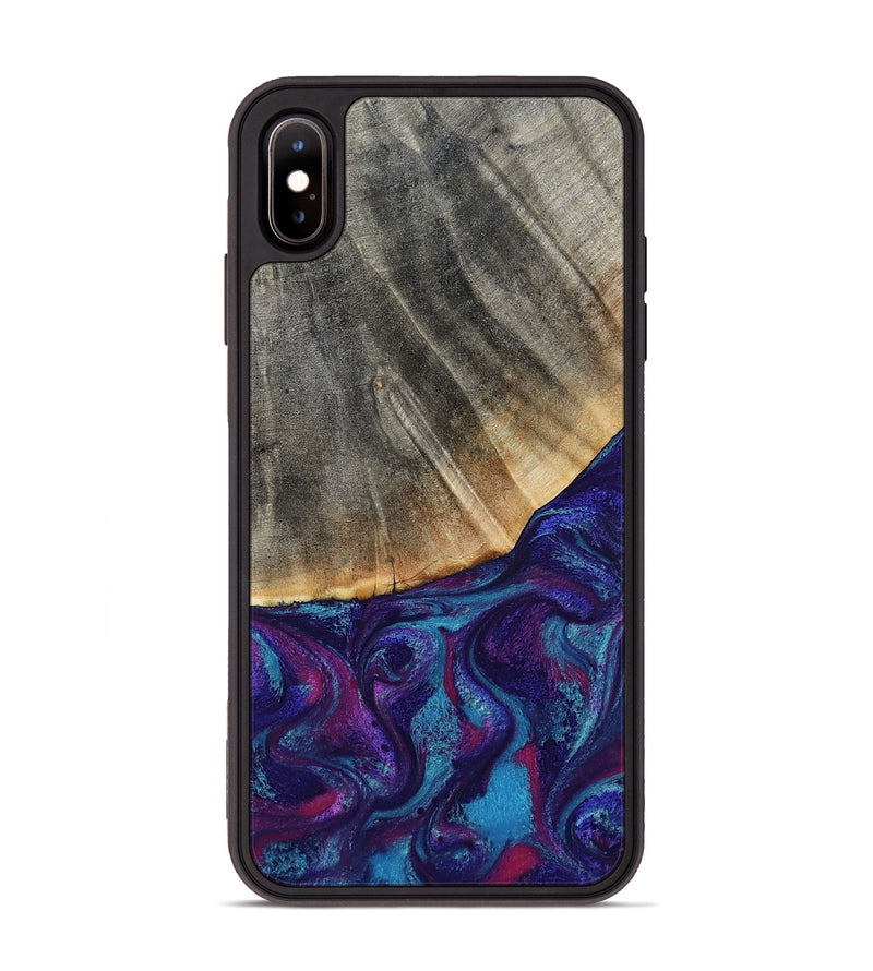 iPhone Xs Max Wood Phone Case - Korey (Purple, 796109)