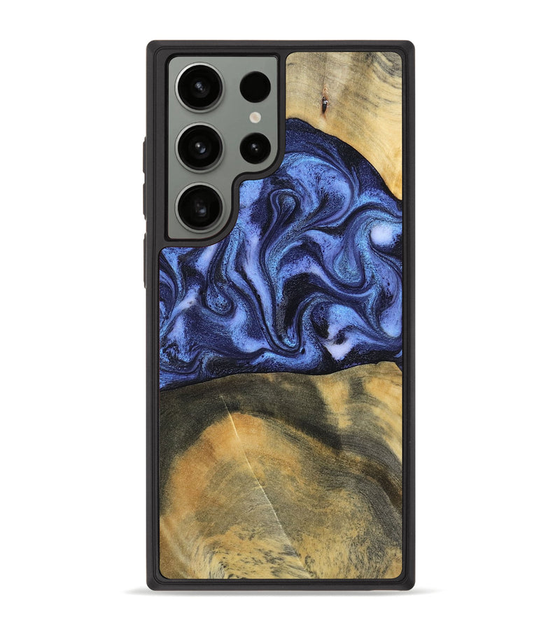 Galaxy S23 Ultra Wood Phone Case - Izaiah (Blue, 796124)