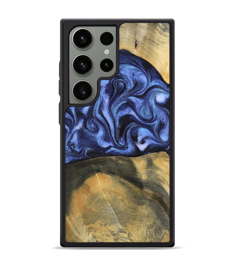 Galaxy S24 Ultra Wood Phone Case - Izaiah (Blue, 796124)