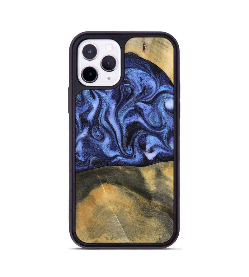 iPhone 11 Pro Wood Phone Case - Izaiah (Blue, 796124)