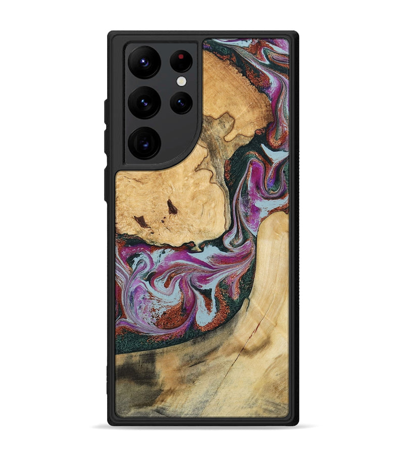 Galaxy S22 Ultra Wood Phone Case - Tyra (Green, 796132)