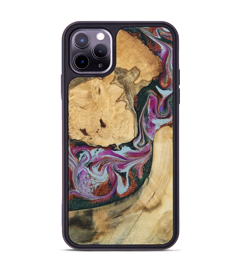 iPhone 11 Pro Max Wood Phone Case - Tyra (Green, 796132)