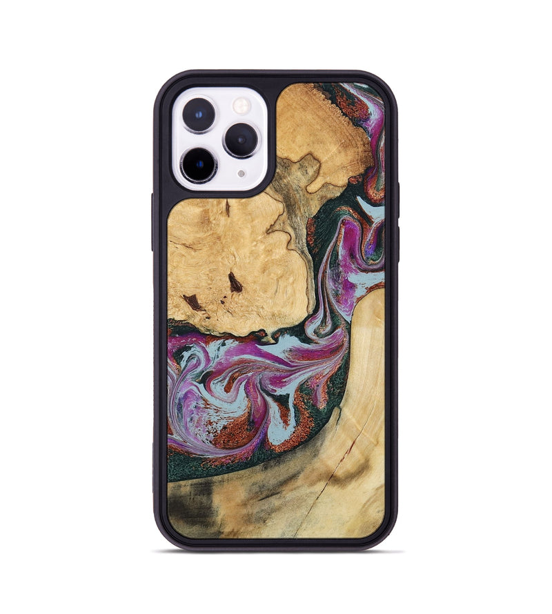 iPhone 11 Pro Wood Phone Case - Tyra (Green, 796132)