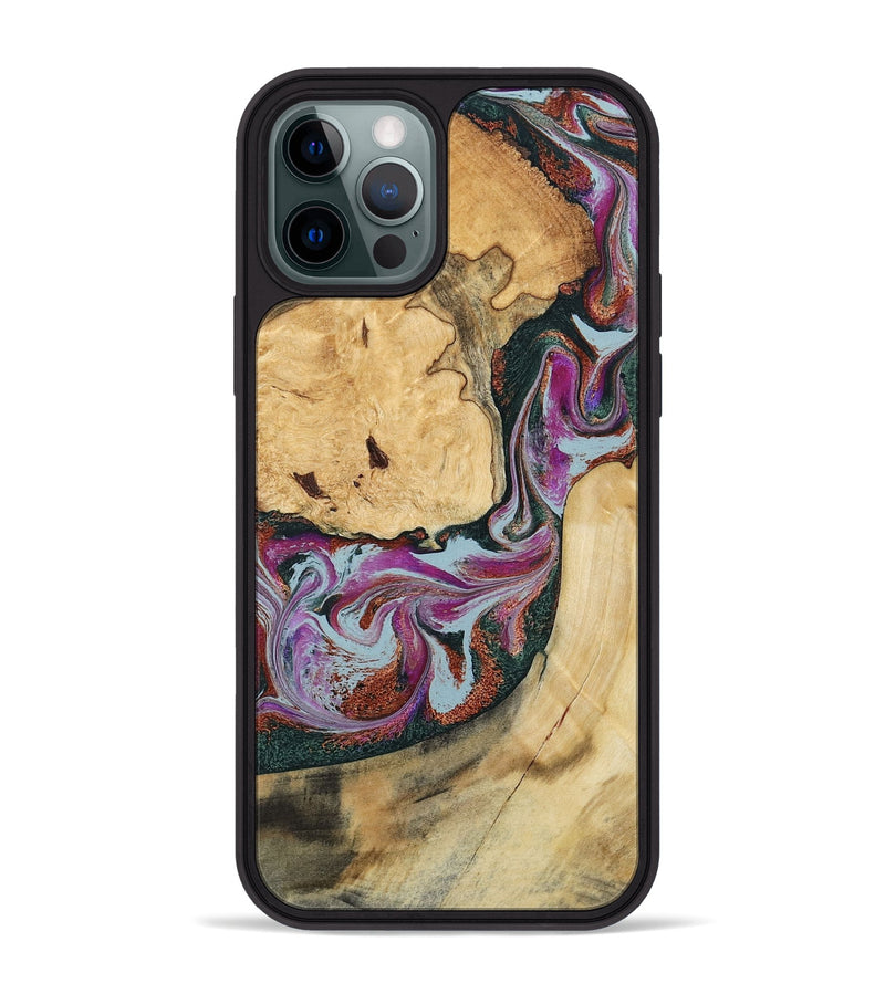 iPhone 12 Pro Max Wood Phone Case - Tyra (Green, 796132)