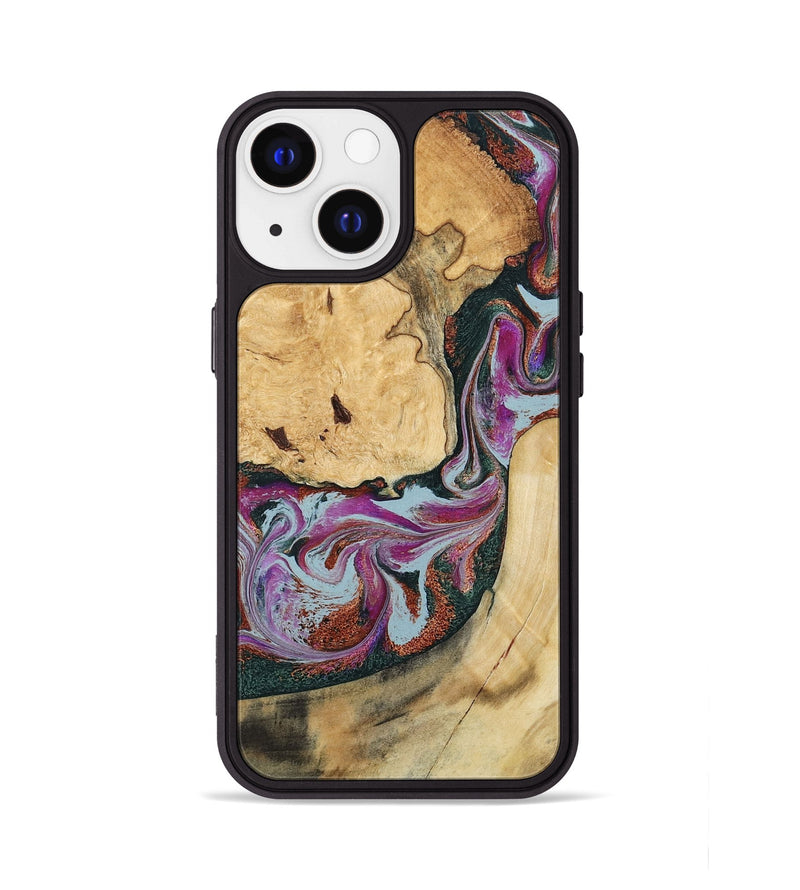 iPhone 13 Wood Phone Case - Tyra (Green, 796132)