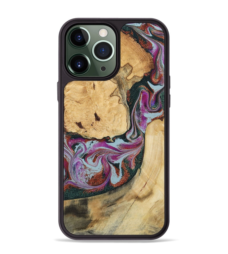 iPhone 13 Pro Max Wood Phone Case - Tyra (Green, 796132)