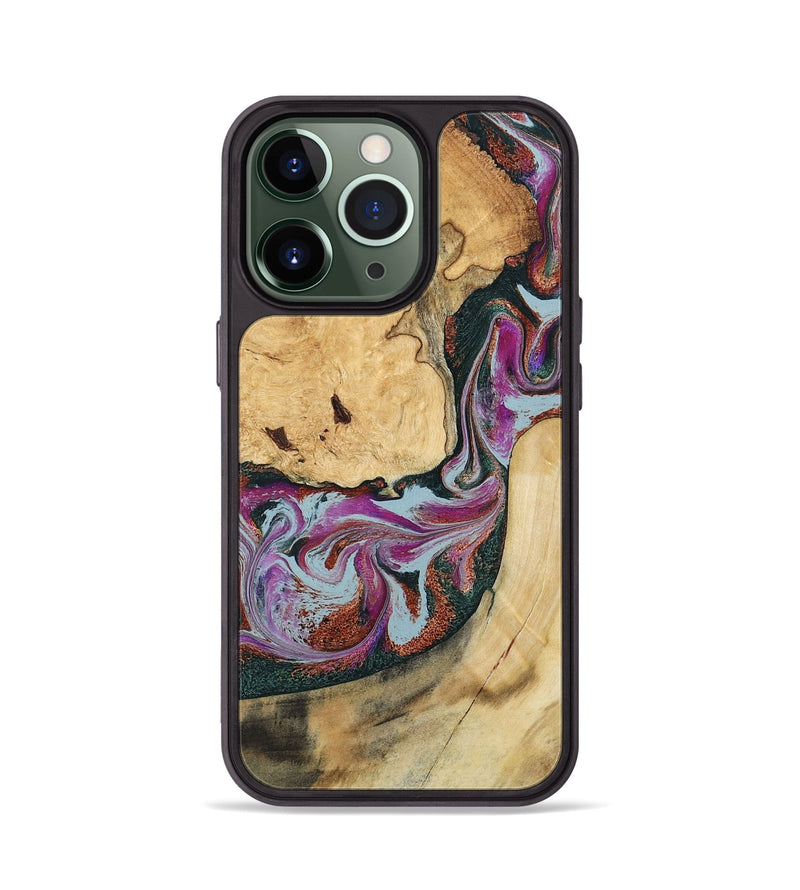 iPhone 13 Pro Wood Phone Case - Tyra (Green, 796132)