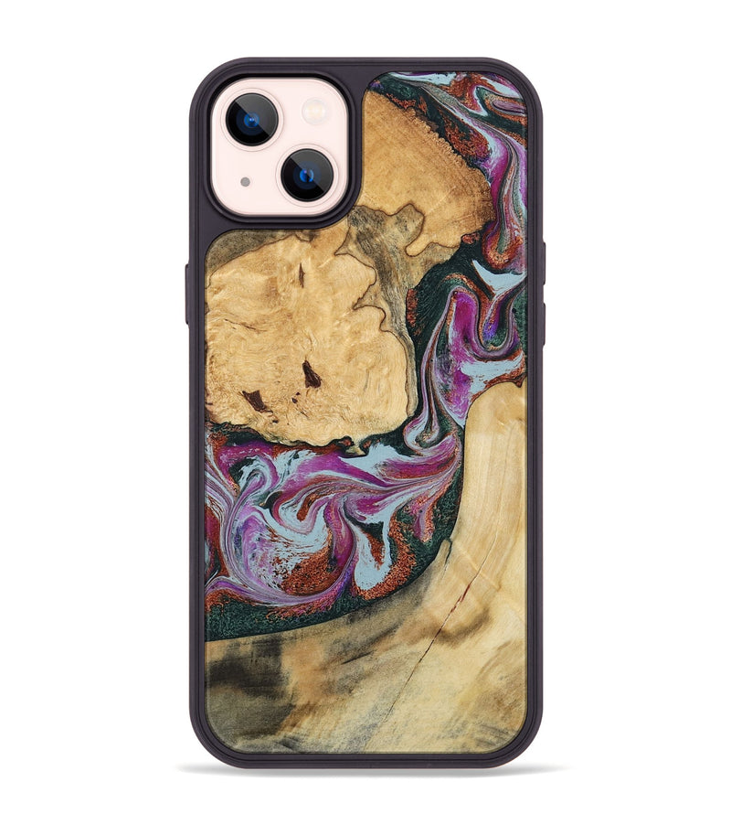 iPhone 14 Plus Wood Phone Case - Tyra (Green, 796132)