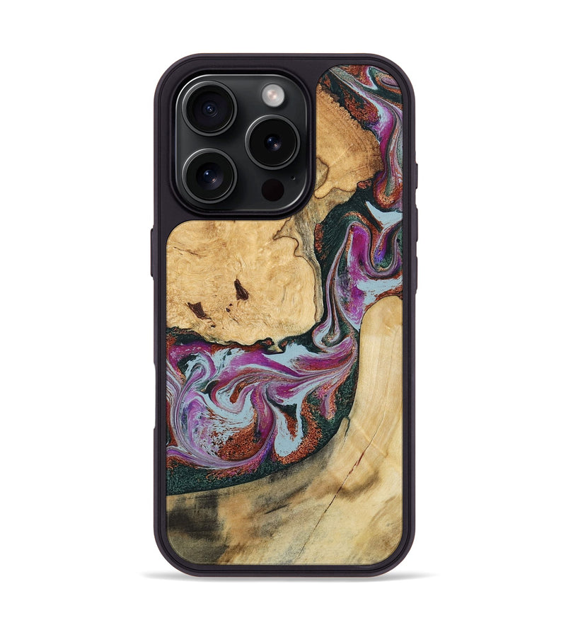 iPhone 16 Pro Wood Phone Case - Tyra (Green, 796132)