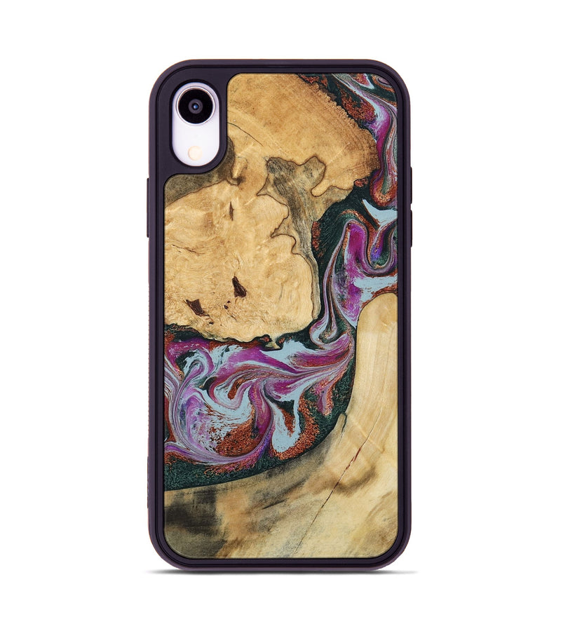 iPhone Xr Wood Phone Case - Tyra (Green, 796132)