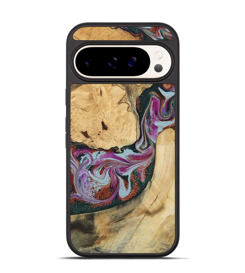 Pixel 9 Wood Phone Case - Tyra (Green, 796132)