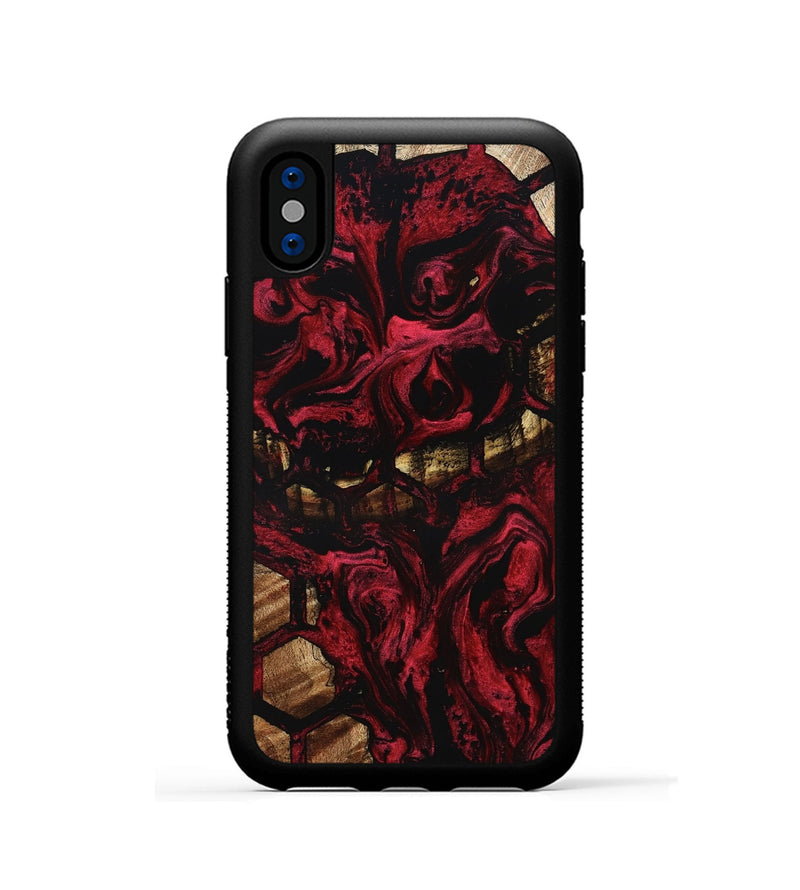 iPhone Xs Wood Phone Case - Anissa (Pattern, 796212)