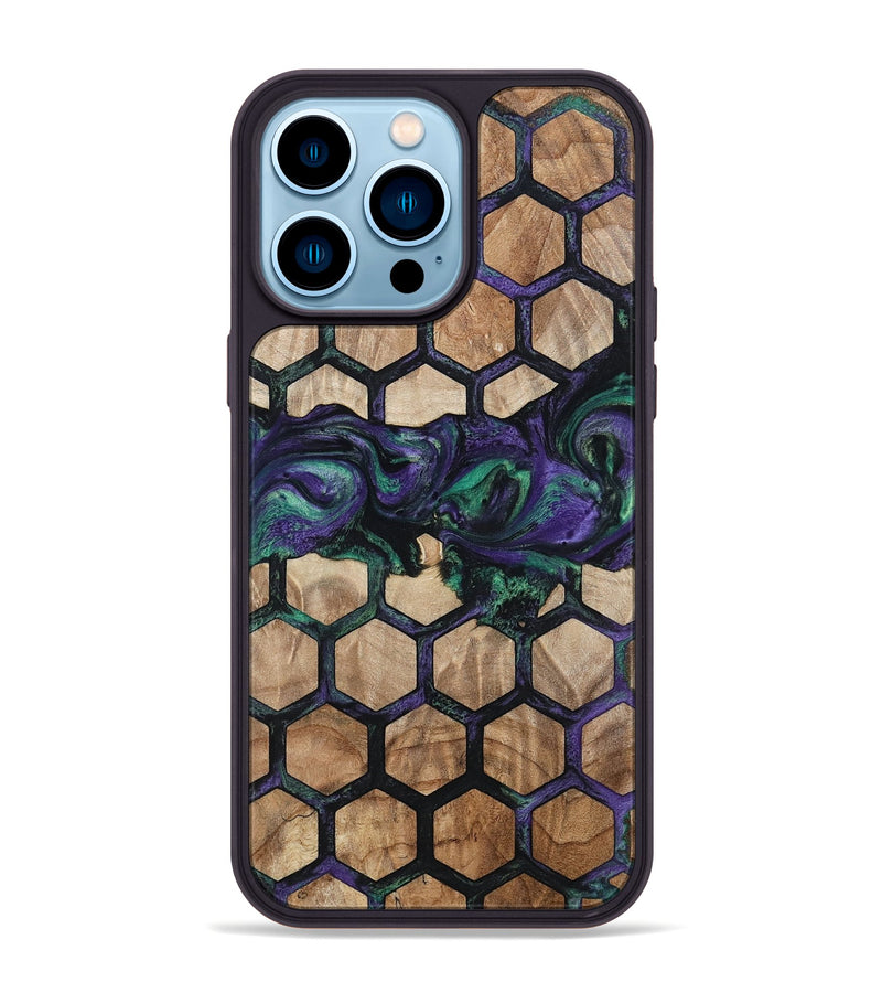 iPhone 14 Pro Max Wood Phone Case - Hettie (Pattern, 796217)