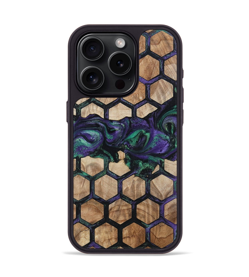 iPhone 15 Pro Wood Phone Case - Hettie (Pattern, 796217)
