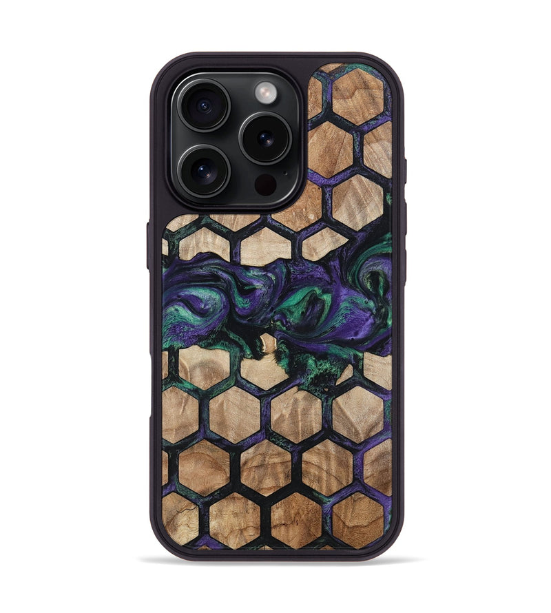iPhone 16 Pro Wood Phone Case - Hettie (Pattern, 796217)