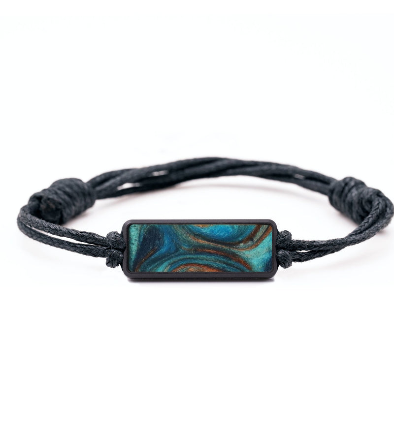 Classic Wood Bracelet - Harriet (Teal & Gold, 796241)