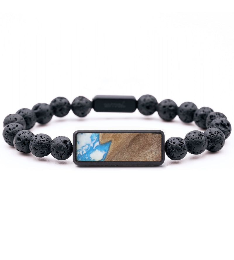 Lava Bead Wood Bracelet - Haisley (Coastal, 796303)