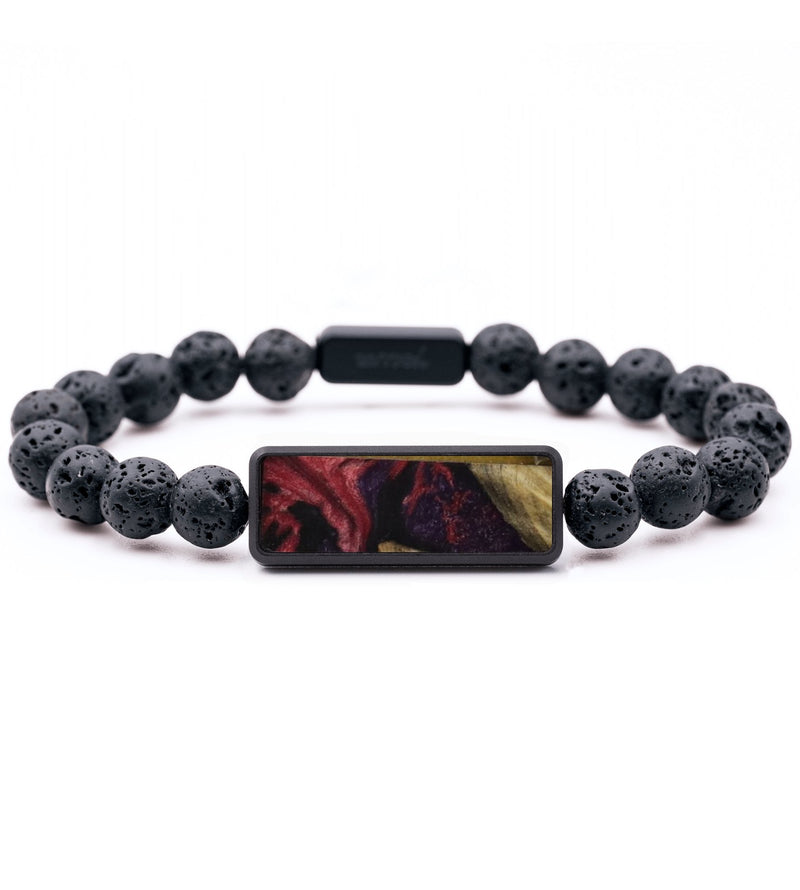Lava Bead ResinArt Bracelet - Carlton (Red, 796312)