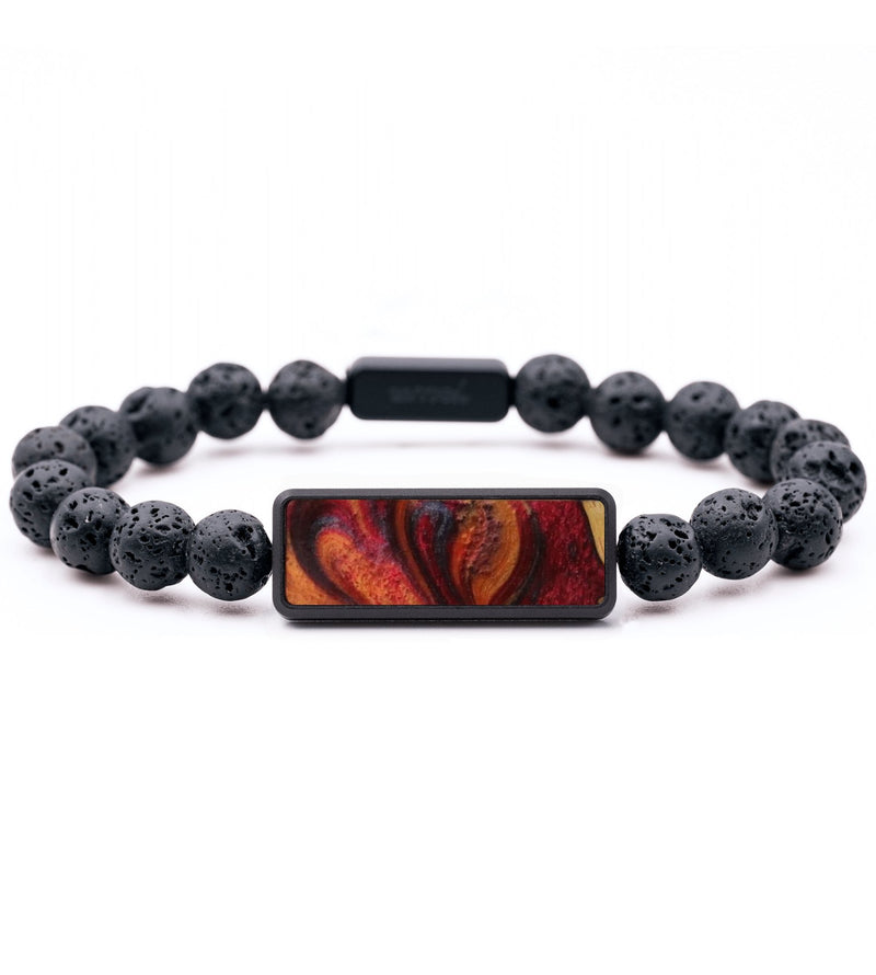 Lava Bead ResinArt Bracelet - Larry (Red, 796318)