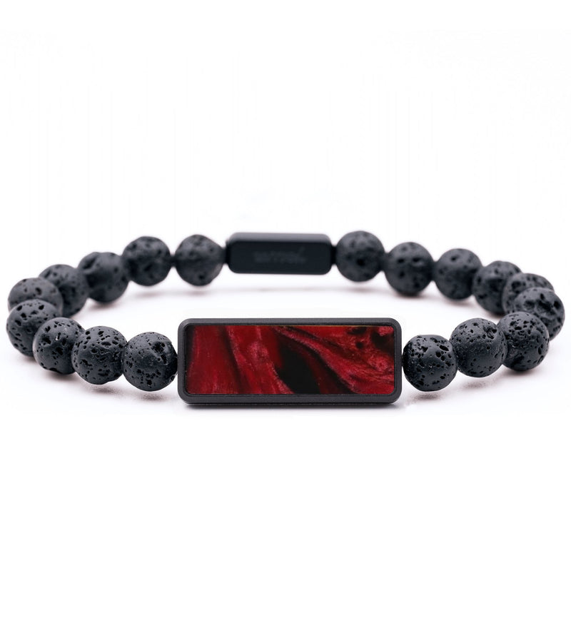 Lava Bead ResinArt Bracelet - Patti (Red, 796324)