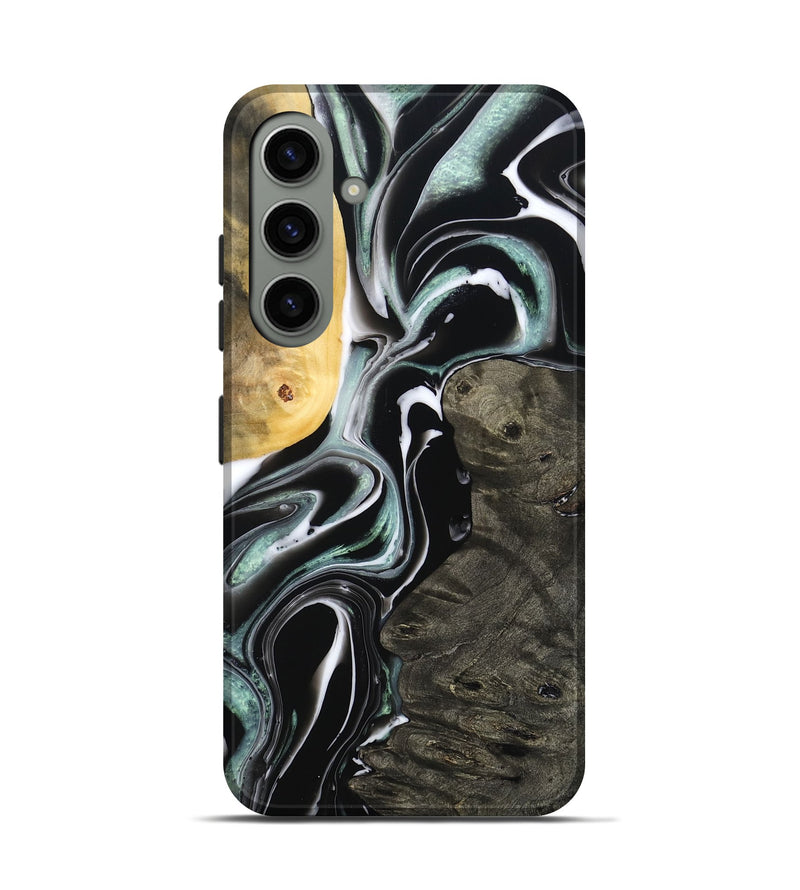 Galaxy S24 Wood Live Edge Phone Case - Jeramie (Black & White, 796380)