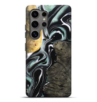 Galaxy S25 Ultra Wood Live Edge Phone Case - Jeramie (Black & White, 796380)