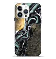 iPhone 15 Pro Max Wood Live Edge Phone Case - Jeramie (Black & White, 796380)