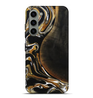 Galaxy S23 Plus Wood Live Edge Phone Case - Dangelo (Black & White, 796384)