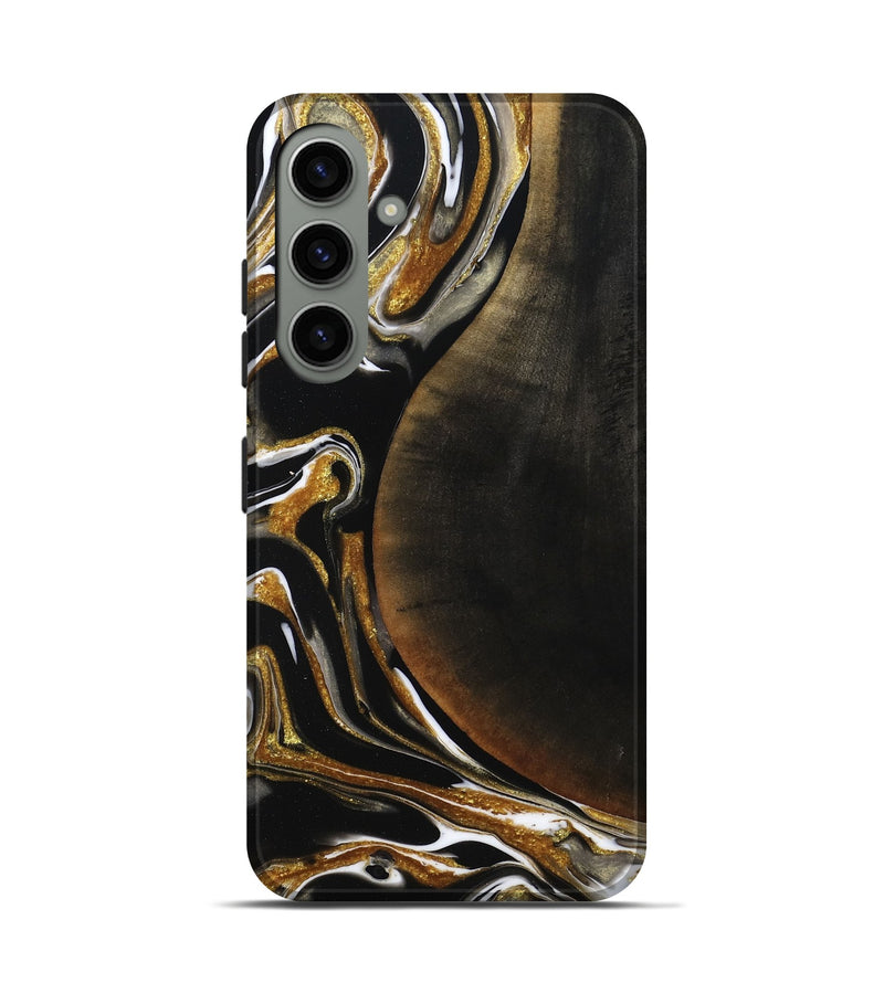 Galaxy S24 Wood Live Edge Phone Case - Dangelo (Black & White, 796384)