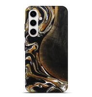 Galaxy S25 Plus Wood Live Edge Phone Case - Dangelo (Black & White, 796384)
