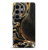 Galaxy S25 Ultra Wood Live Edge Phone Case - Dangelo (Black & White, 796384)
