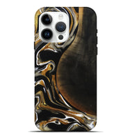 iPhone 15 Pro Max Wood Live Edge Phone Case - Dangelo (Black & White, 796384)