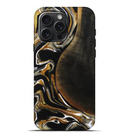 iPhone 16 Pro Max Wood Live Edge Phone Case - Dangelo (Black & White, 796384)