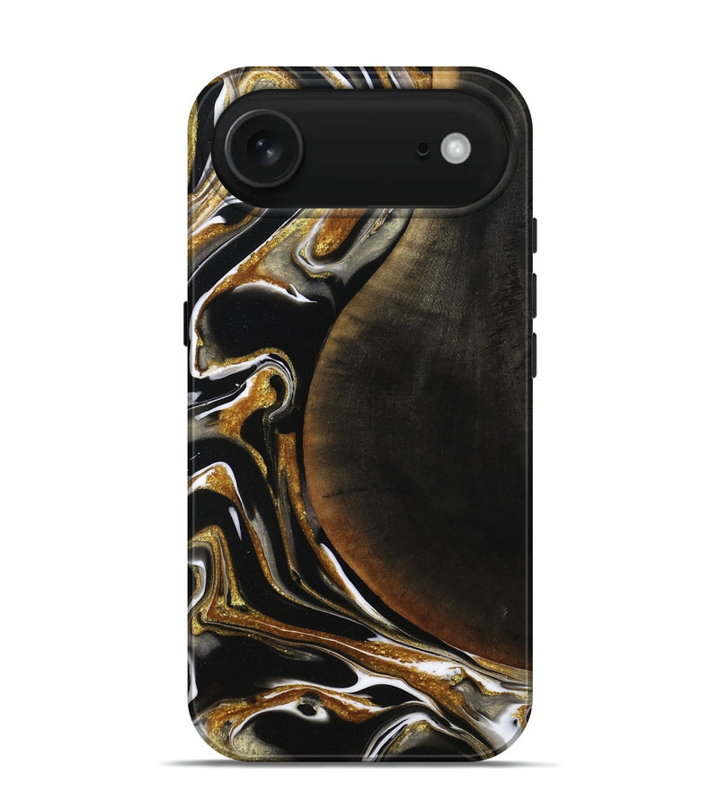 iPhone 17 Air Wood Live Edge Phone Case - Dangelo (Black & White, 796384)