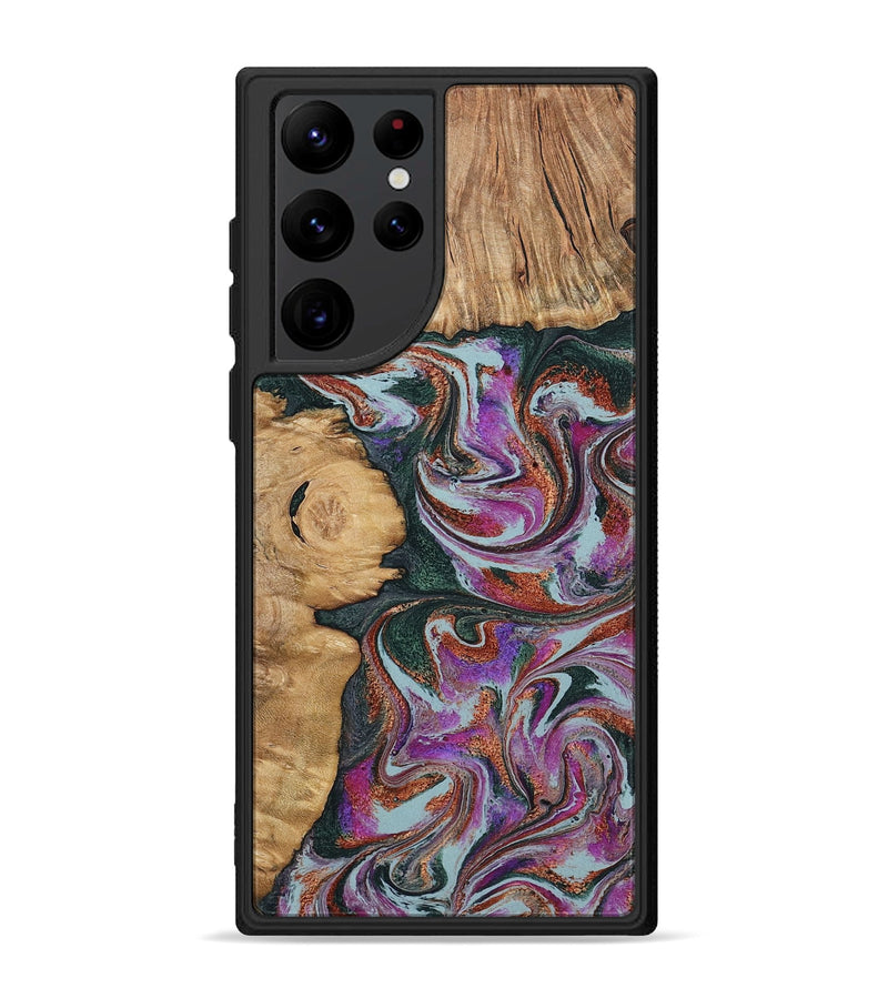 Galaxy S22 Ultra Wood Phone Case - Cale (Green, 796398)