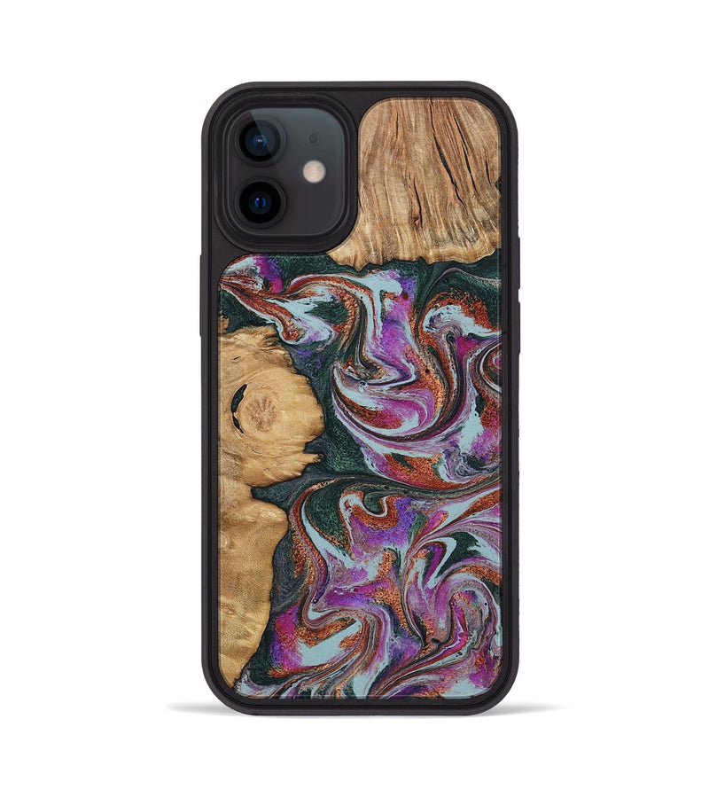 iPhone 12 Wood Phone Case - Cale (Green, 796398)